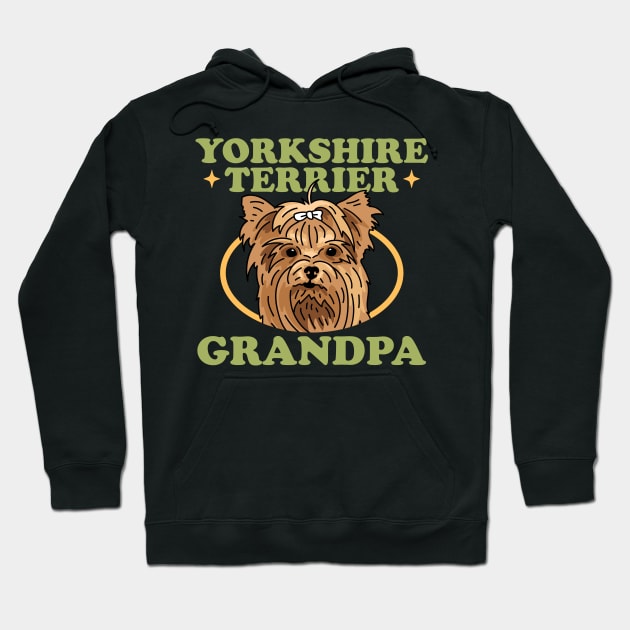 Yorkshire Terrier Grandpa | Dog Owner Yorkie Hoodie by Streetwear KKS